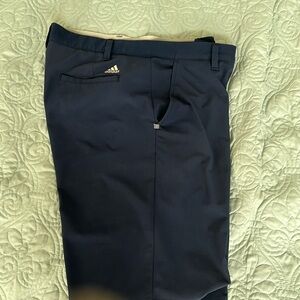Men’s adidas navy golf shorts. Size 35.  Comfortable stretch waistband.